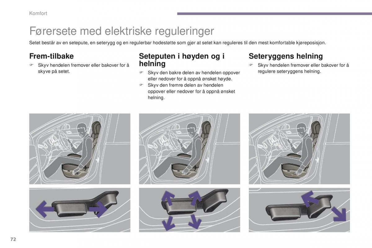 Peugeot 5008 bruksanvisningen / page 74