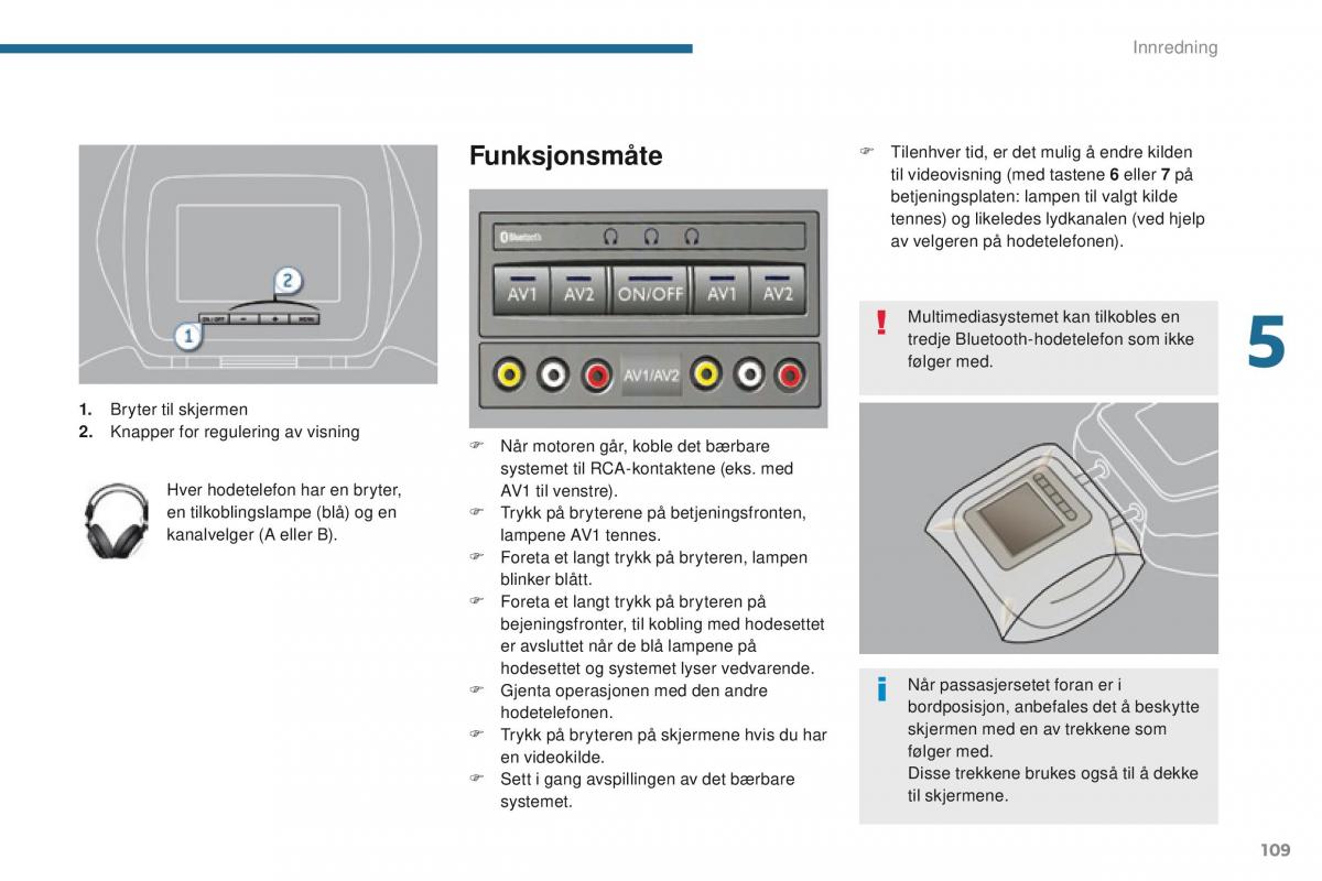 Peugeot 5008 bruksanvisningen / page 111