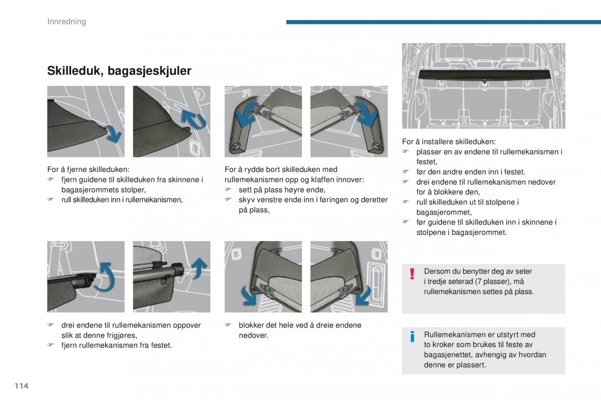 Peugeot 5008 bruksanvisningen / page 116