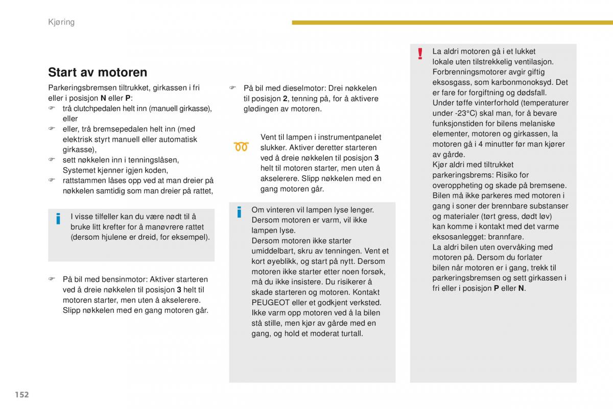 Peugeot 5008 bruksanvisningen / page 154