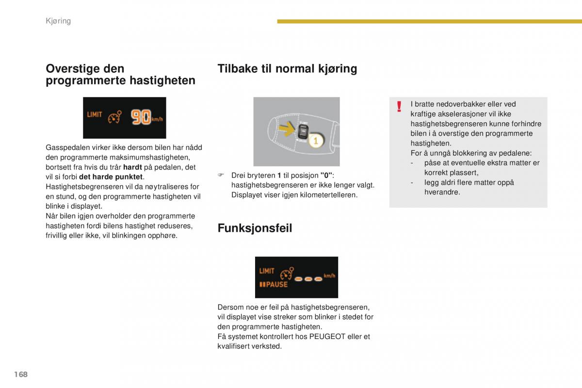 Peugeot 5008 bruksanvisningen / page 170