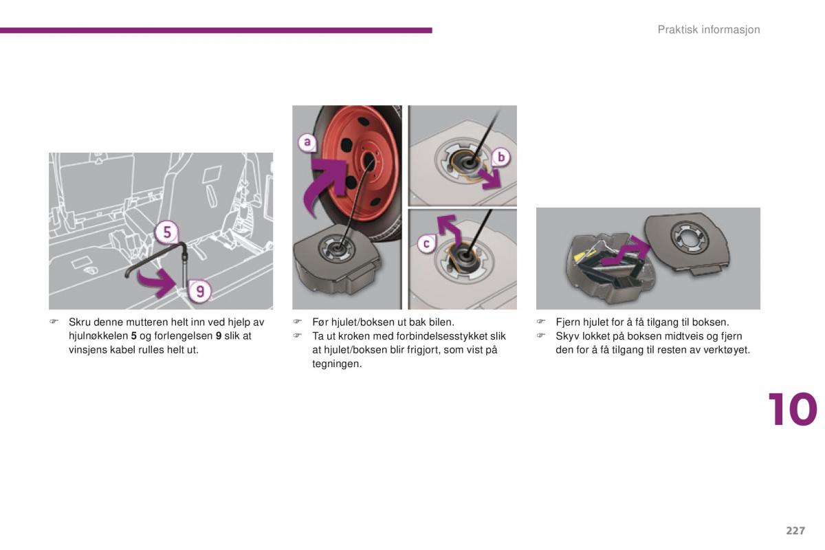 Peugeot 5008 bruksanvisningen / page 229