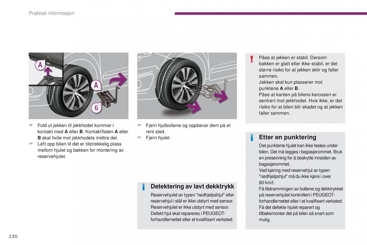 Peugeot 5008 bruksanvisningen / page 232