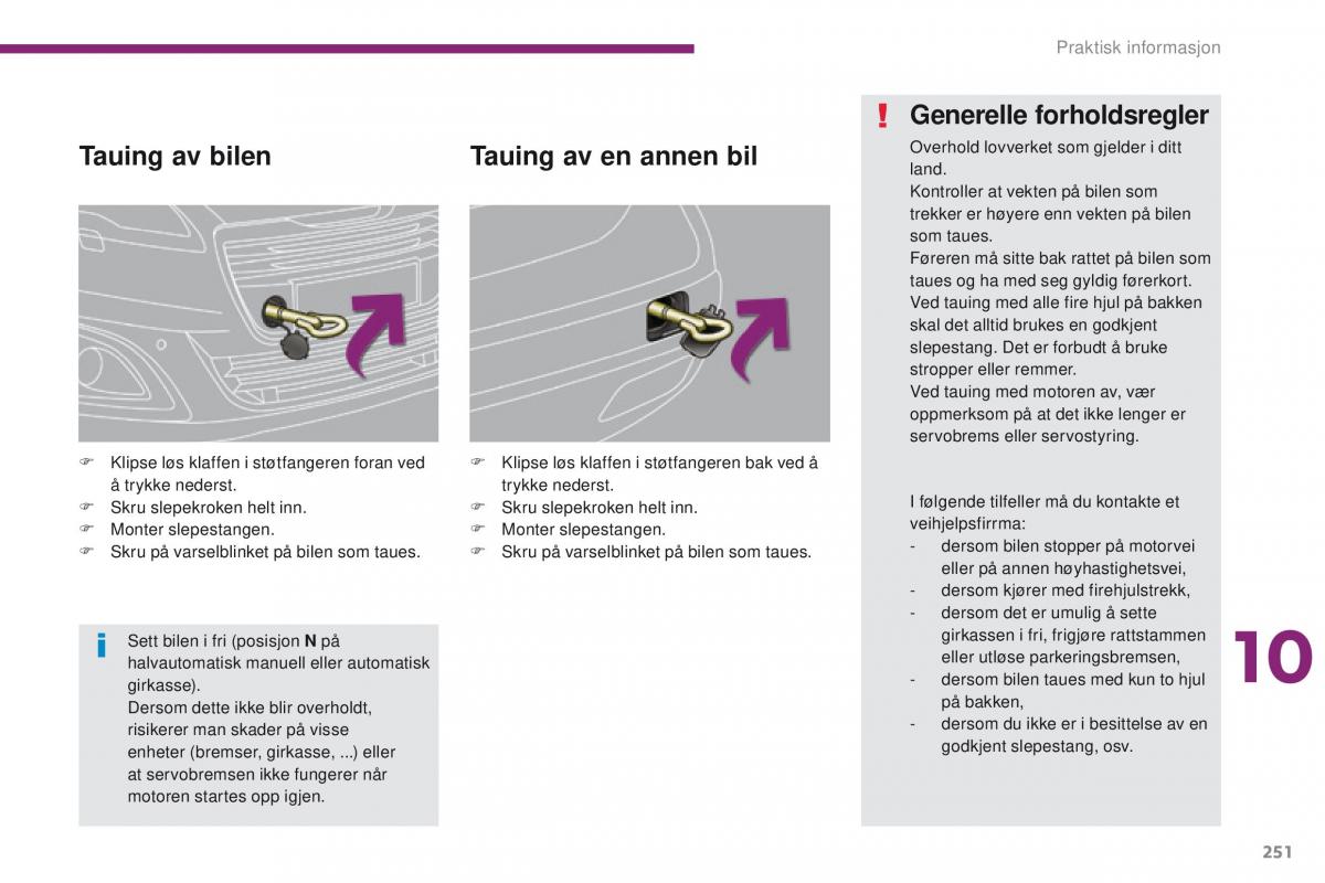 Peugeot 5008 bruksanvisningen / page 253