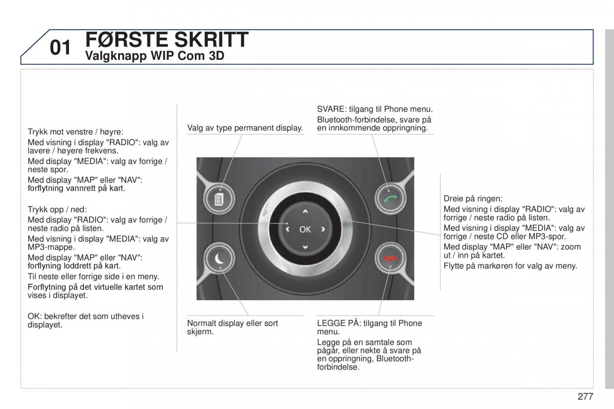 Peugeot 5008 bruksanvisningen / page 279