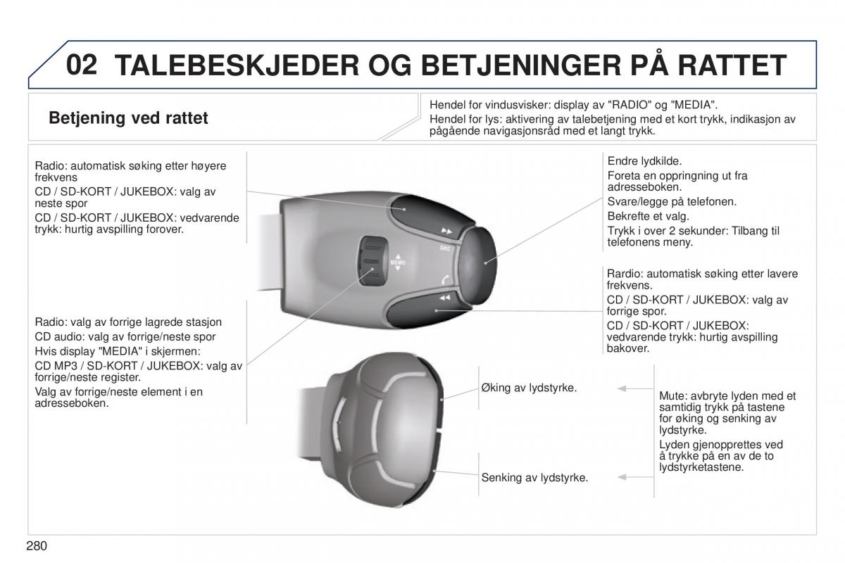 Peugeot 5008 bruksanvisningen / page 282