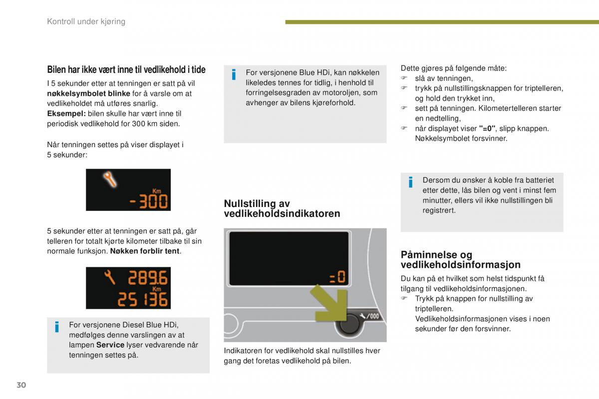 Peugeot 5008 bruksanvisningen / page 32