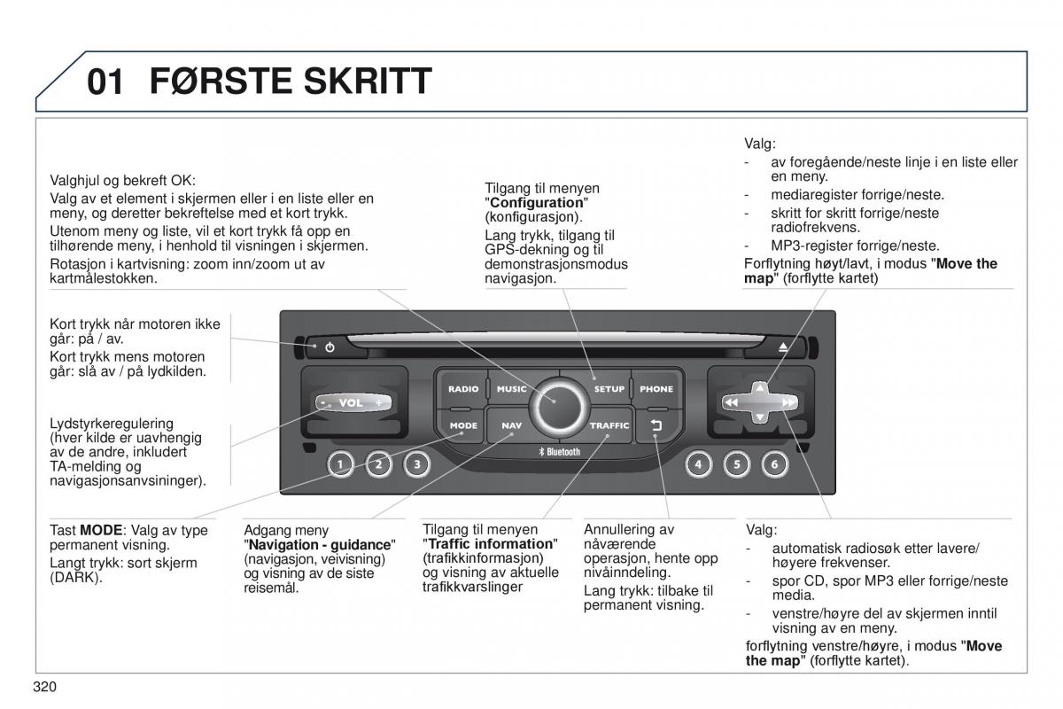 Peugeot 5008 bruksanvisningen / page 322