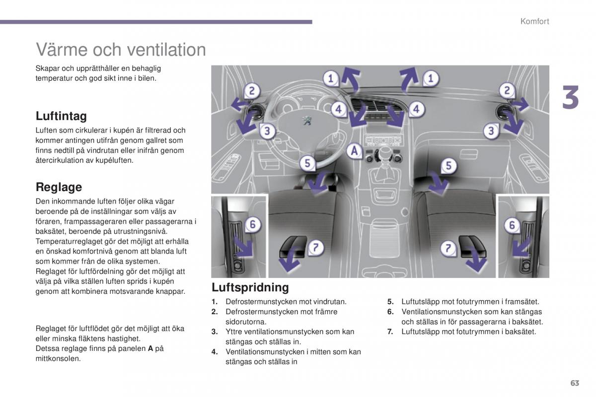 Peugeot 5008 instruktionsbok / page 65