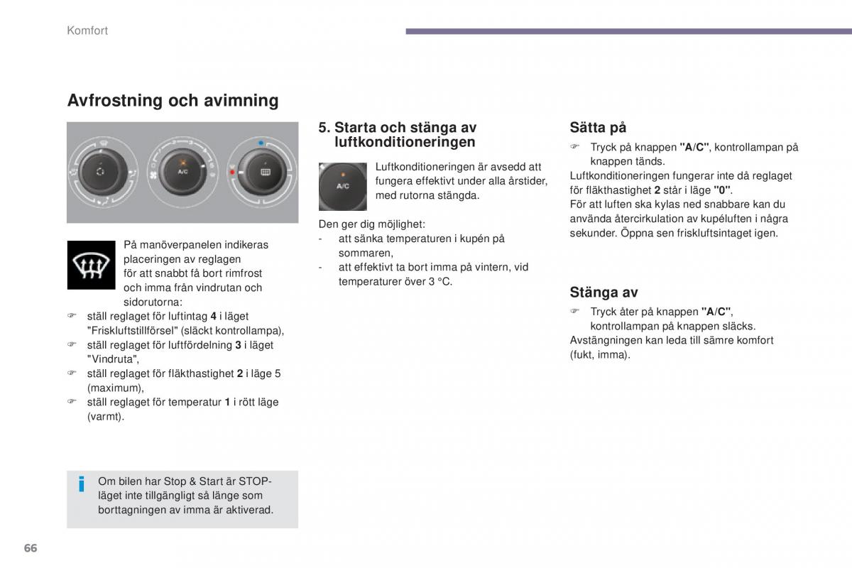 Peugeot 5008 instruktionsbok / page 68