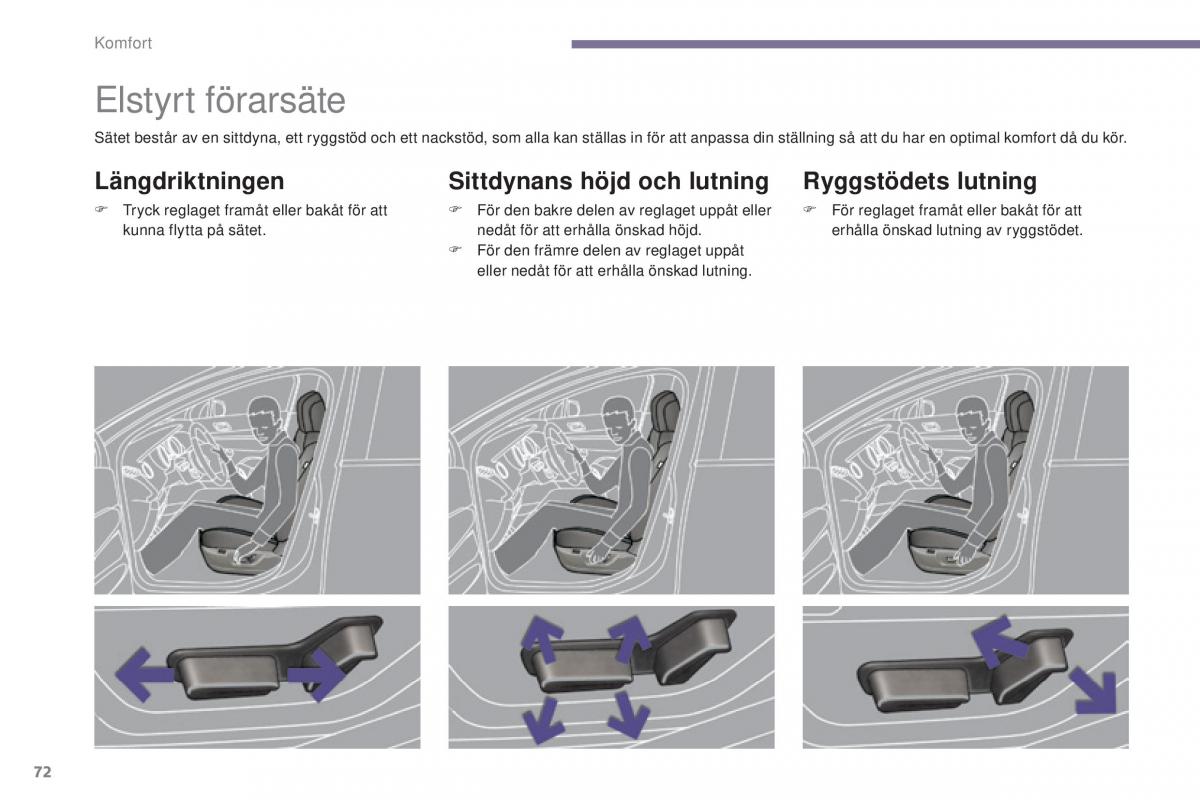 Peugeot 5008 instruktionsbok / page 74