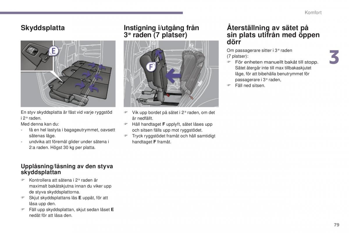 Peugeot 5008 instruktionsbok / page 81