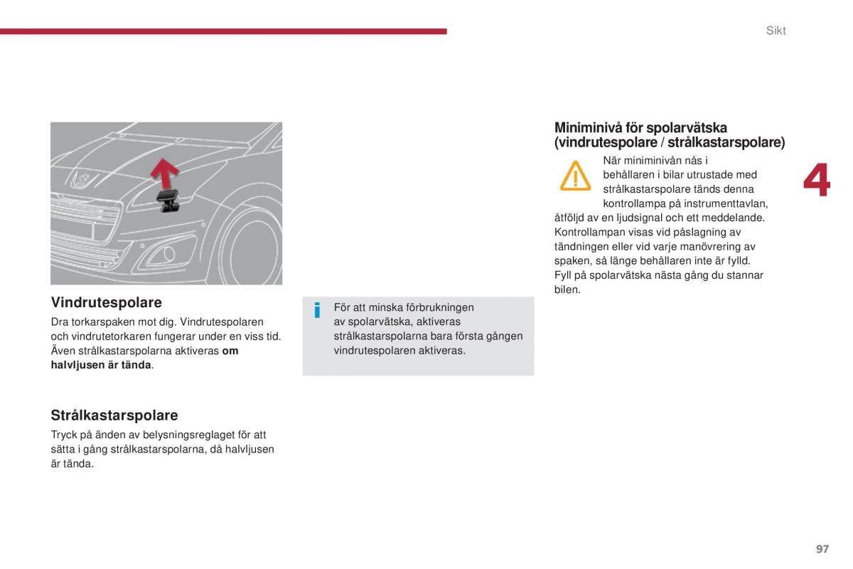 Peugeot 5008 instruktionsbok / page 99