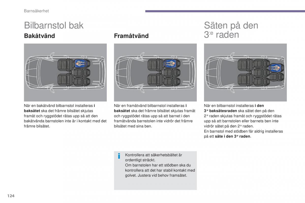 Peugeot 5008 instruktionsbok / page 126