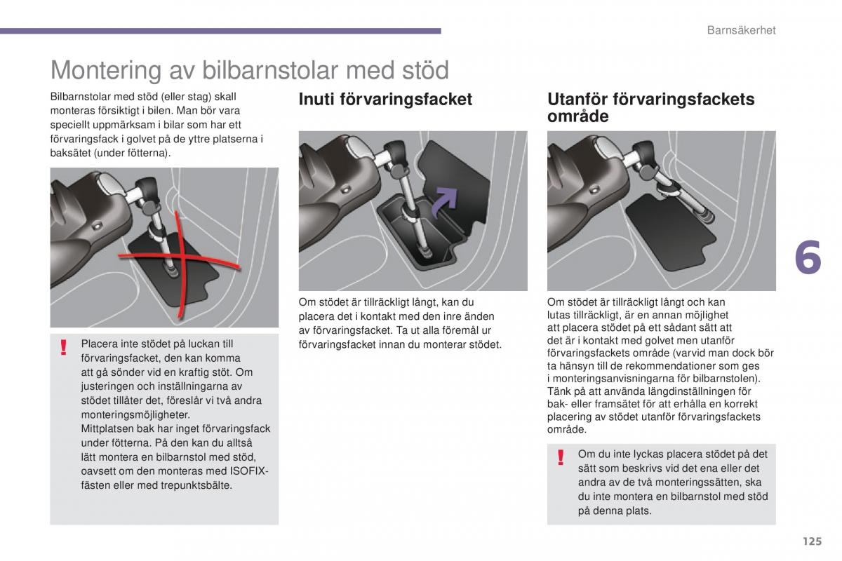 Peugeot 5008 instruktionsbok / page 127