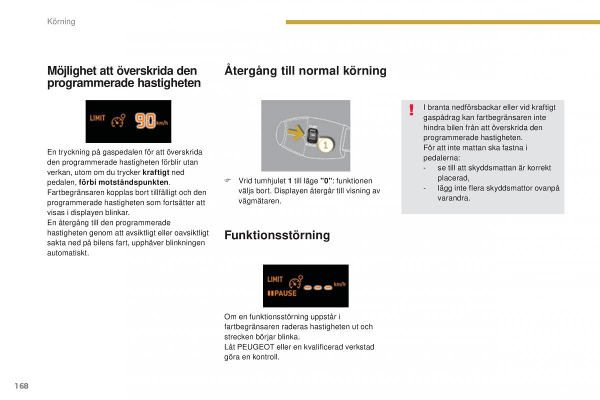 Peugeot 5008 instruktionsbok / page 170