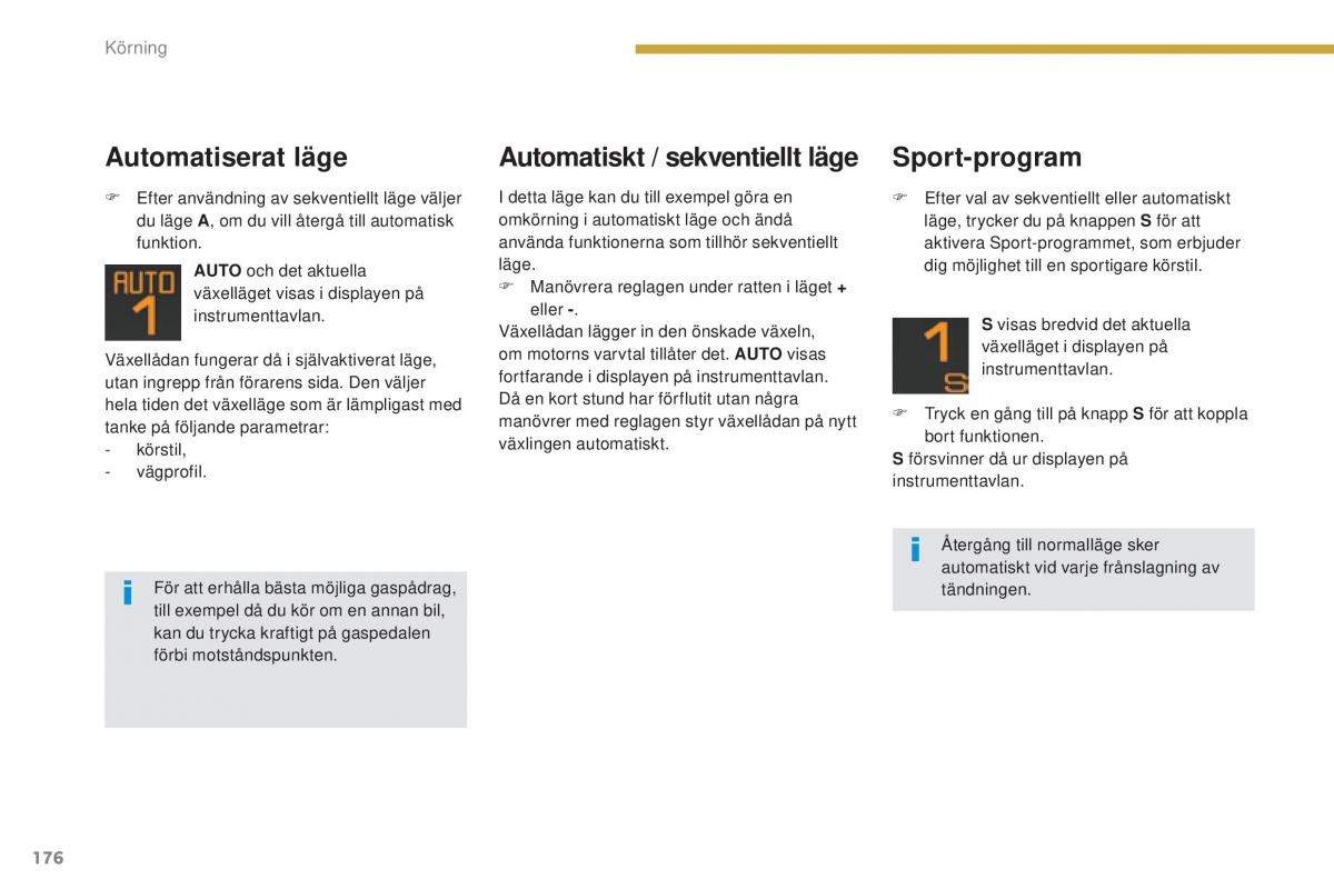 Peugeot 5008 instruktionsbok / page 178