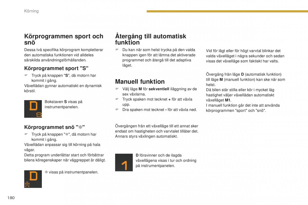 Peugeot 5008 instruktionsbok / page 182