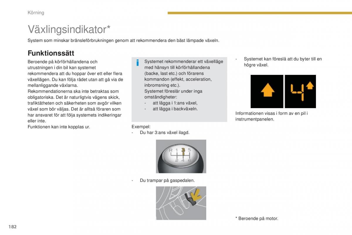 Peugeot 5008 instruktionsbok / page 184