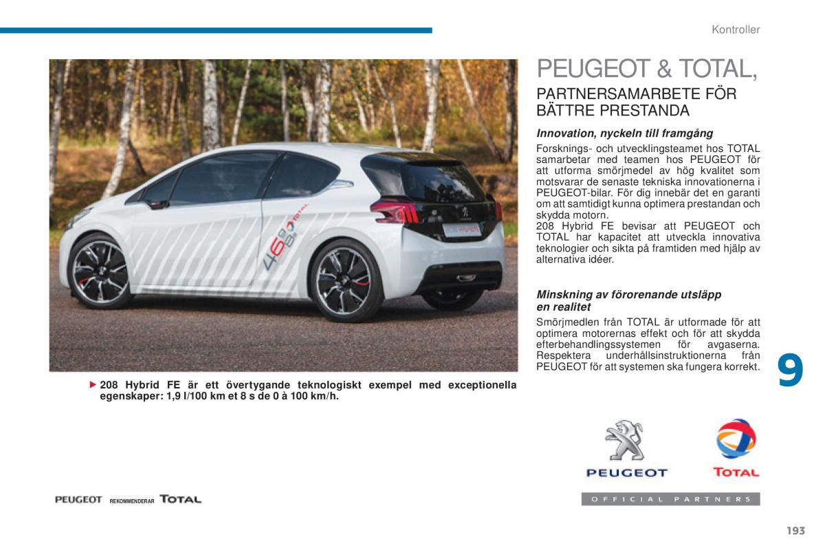 Peugeot 5008 instruktionsbok / page 195