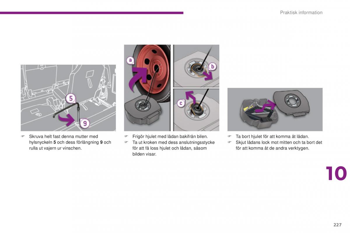 Peugeot 5008 instruktionsbok / page 229