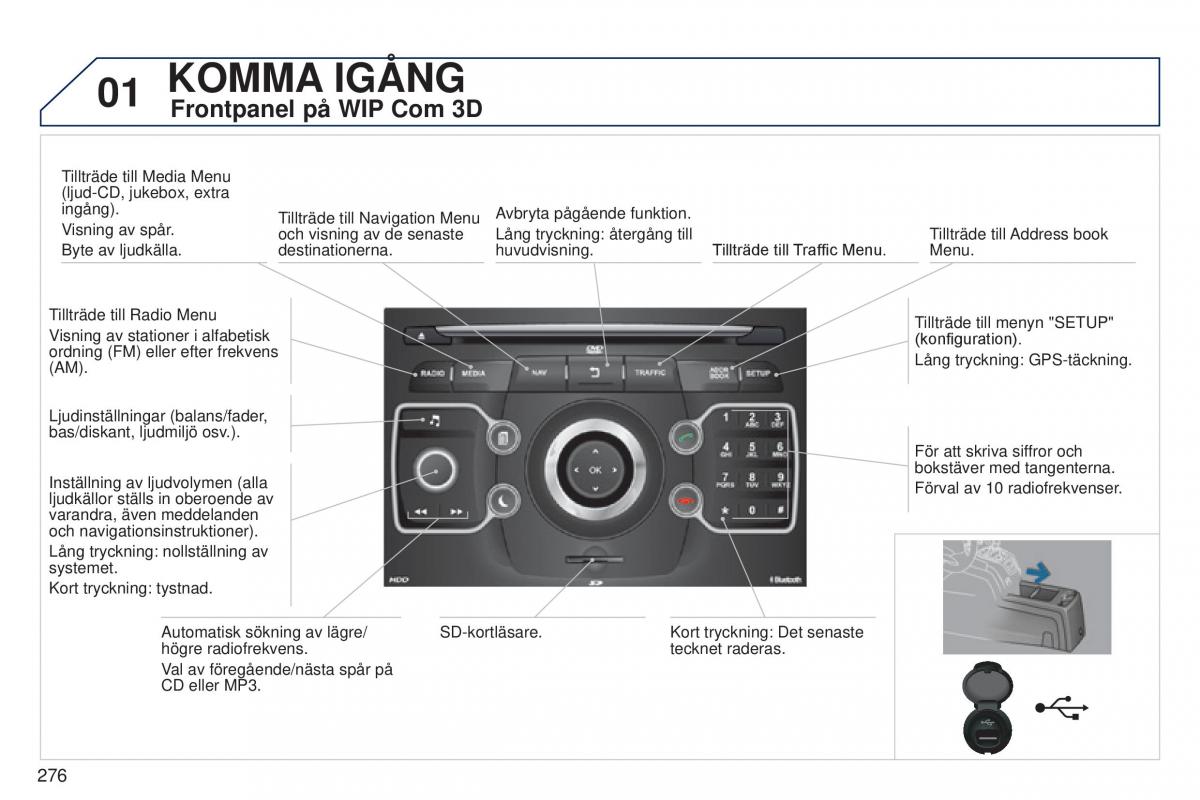 Peugeot 5008 instruktionsbok / page 278