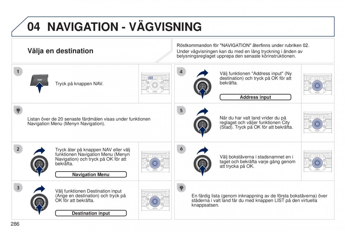 Peugeot 5008 instruktionsbok / page 288