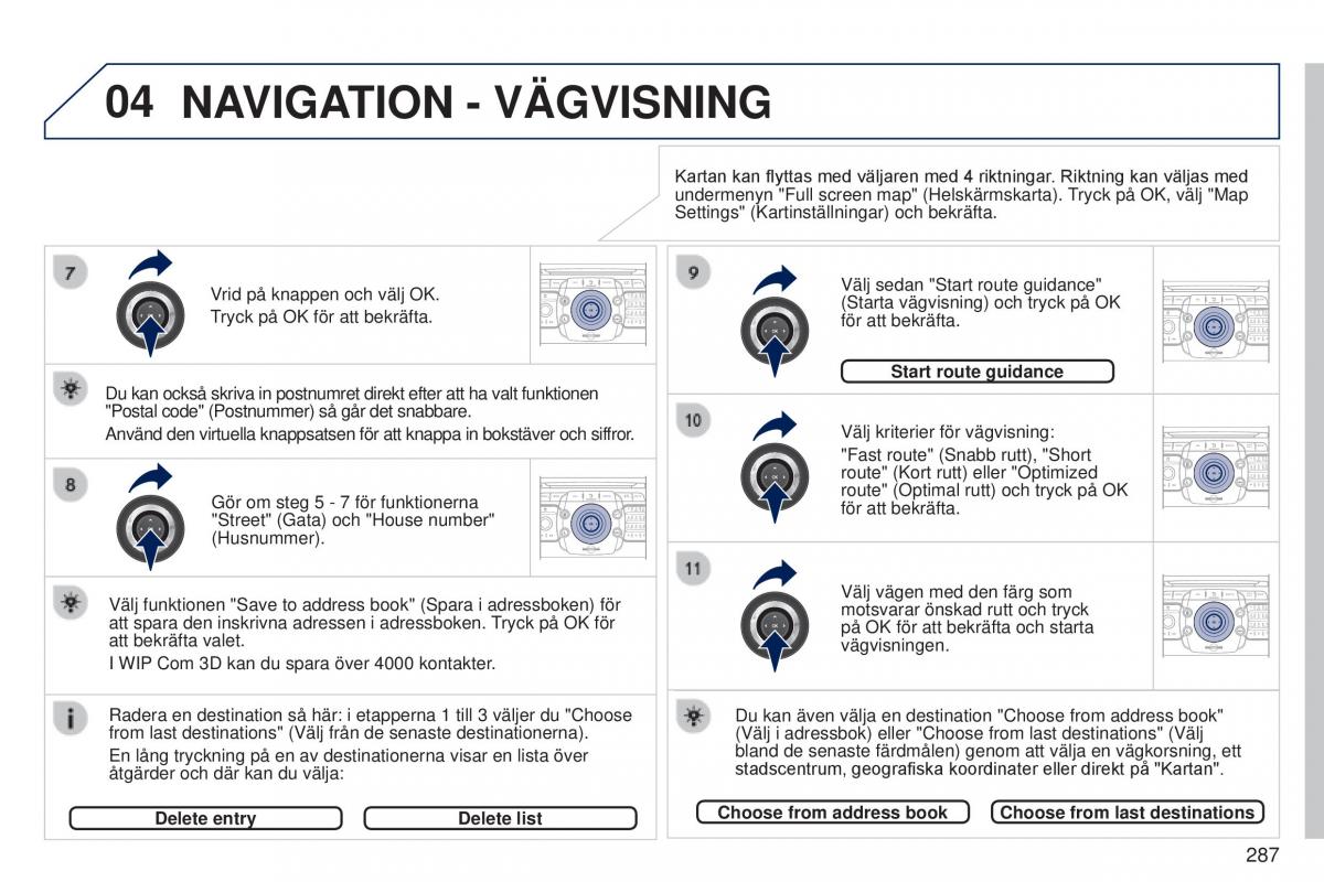 Peugeot 5008 instruktionsbok / page 289