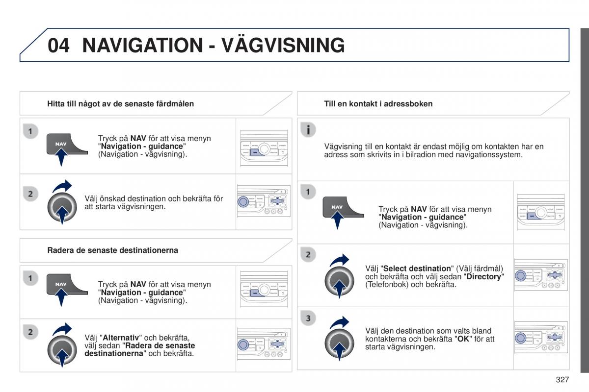 Peugeot 5008 instruktionsbok / page 329