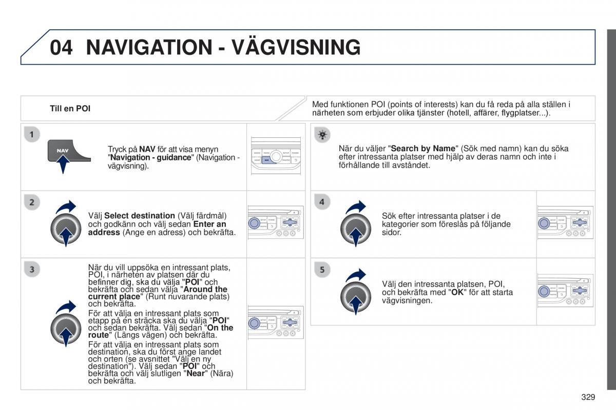 Peugeot 5008 instruktionsbok / page 331