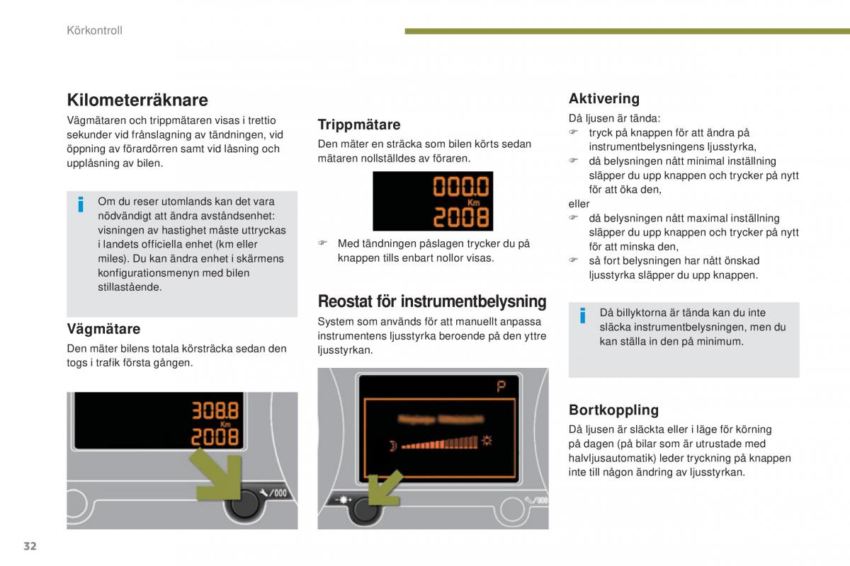 Peugeot 5008 instruktionsbok / page 34