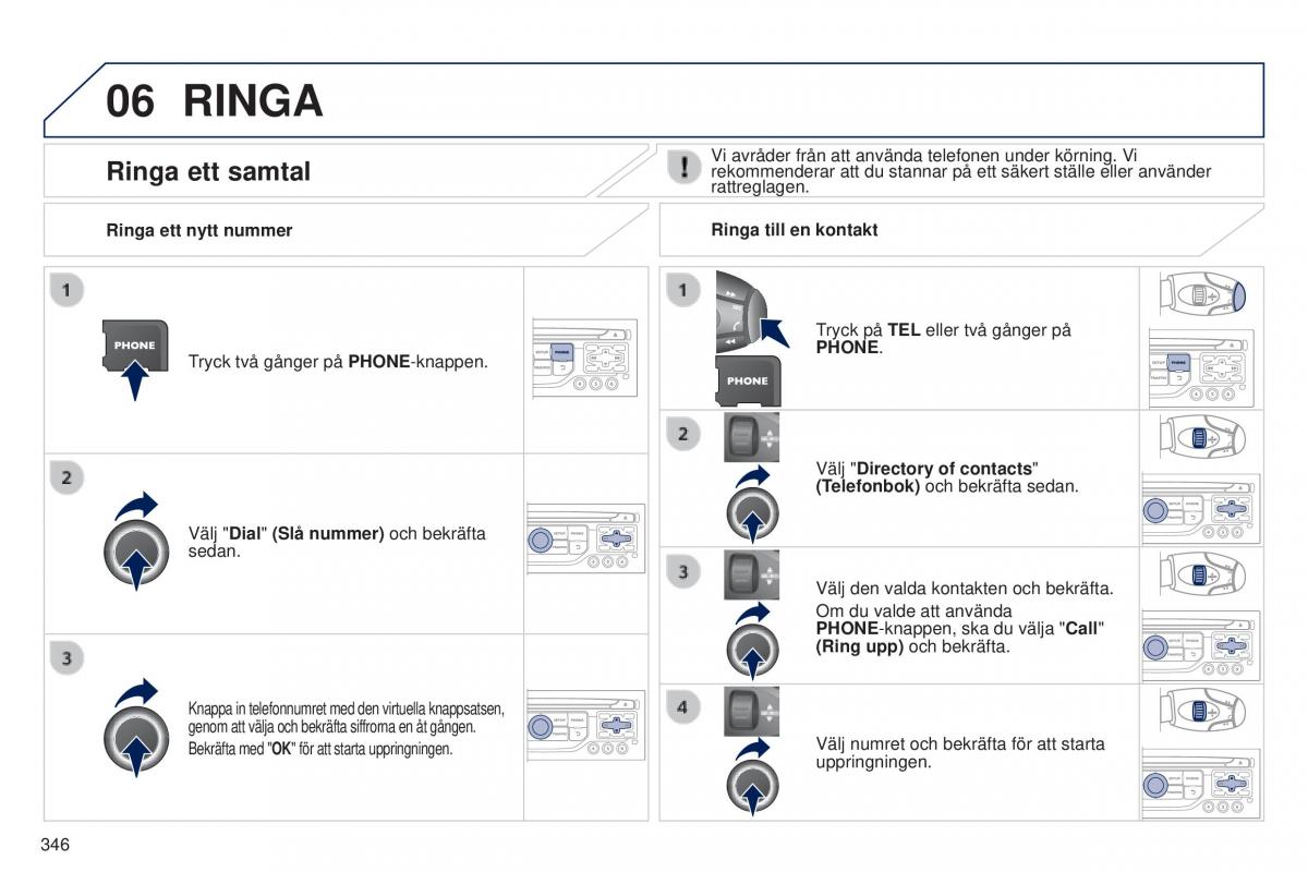 Peugeot 5008 instruktionsbok / page 348