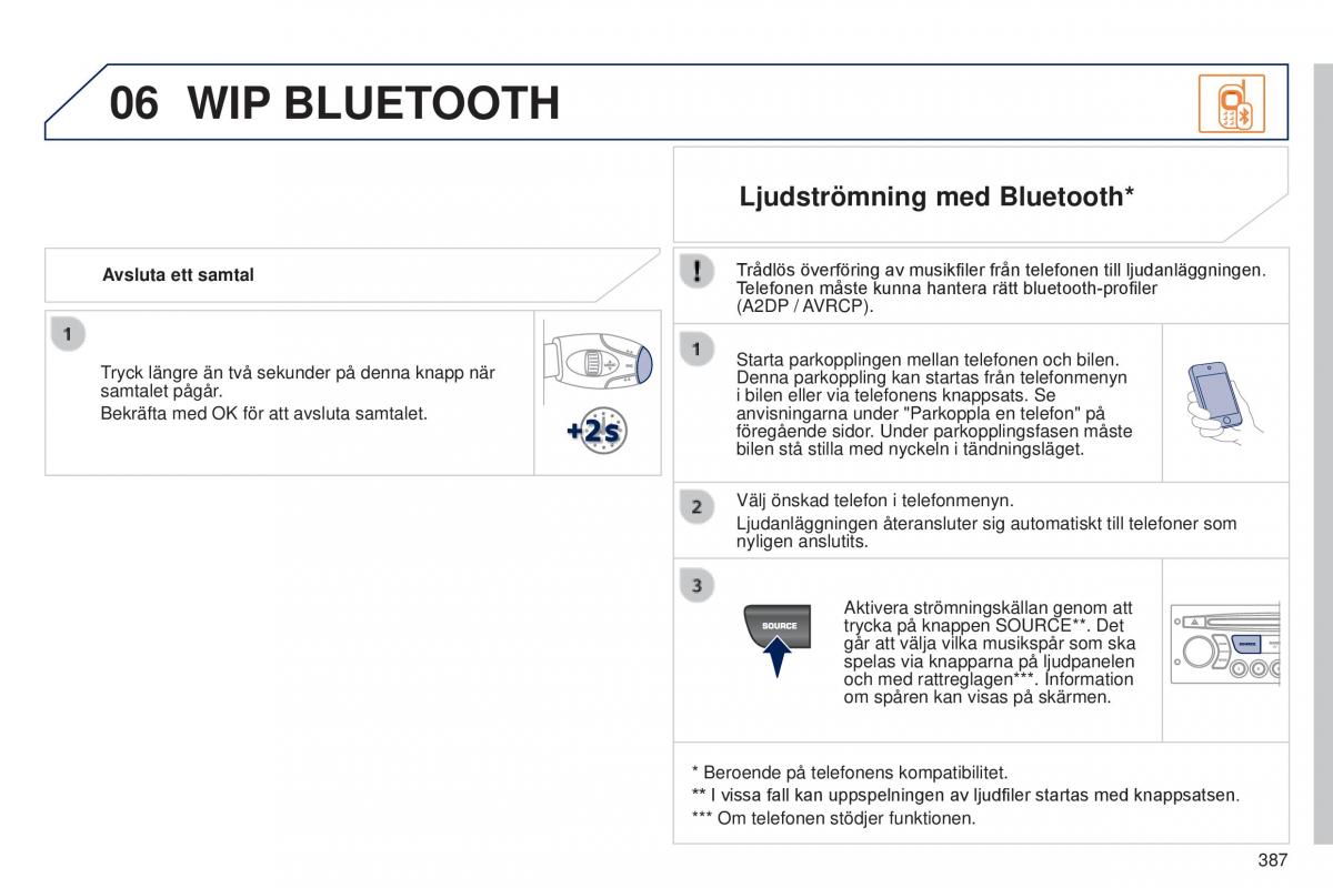 Peugeot 5008 instruktionsbok / page 389