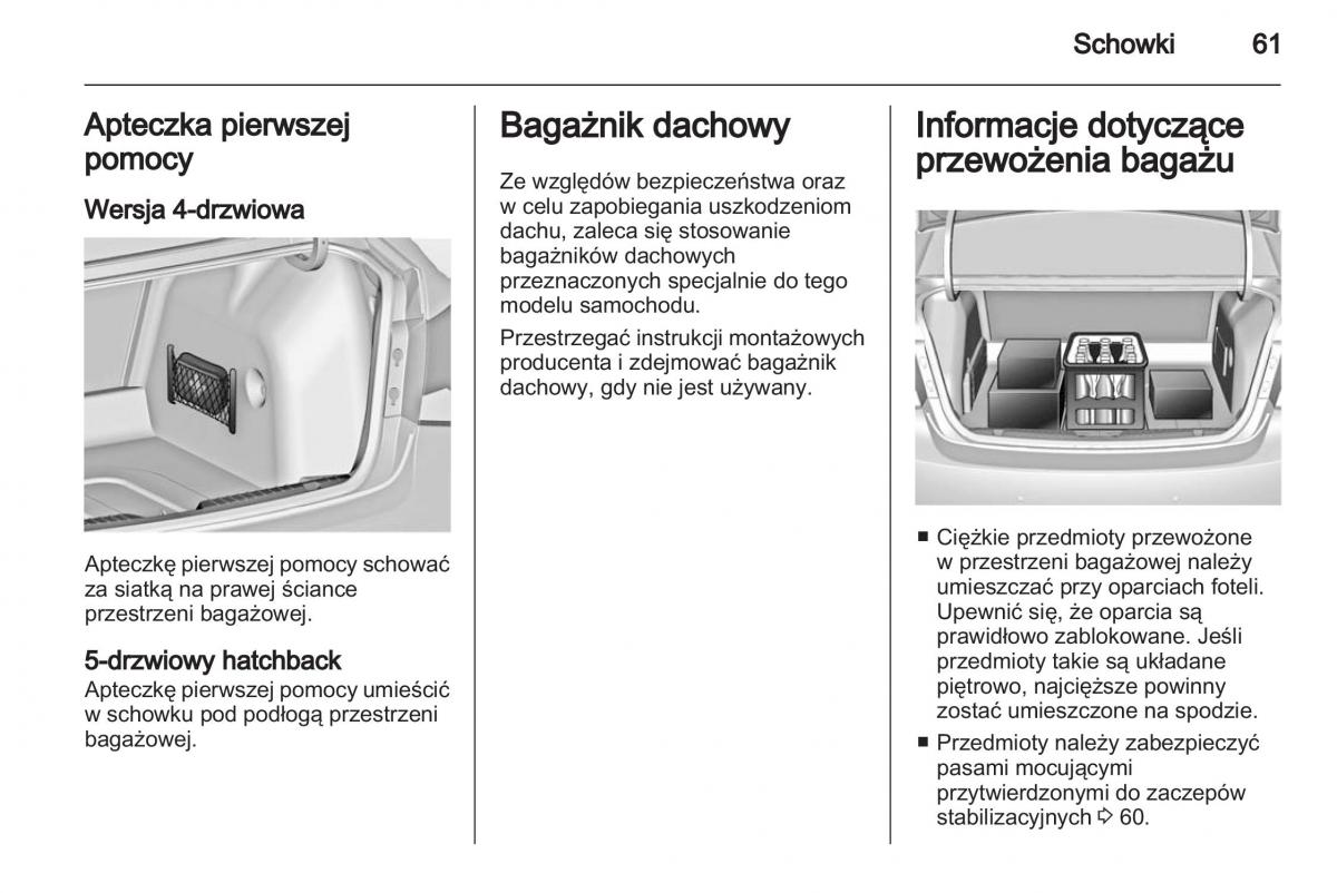 Chevrolet Cruze instrukcja obslugi / page 61