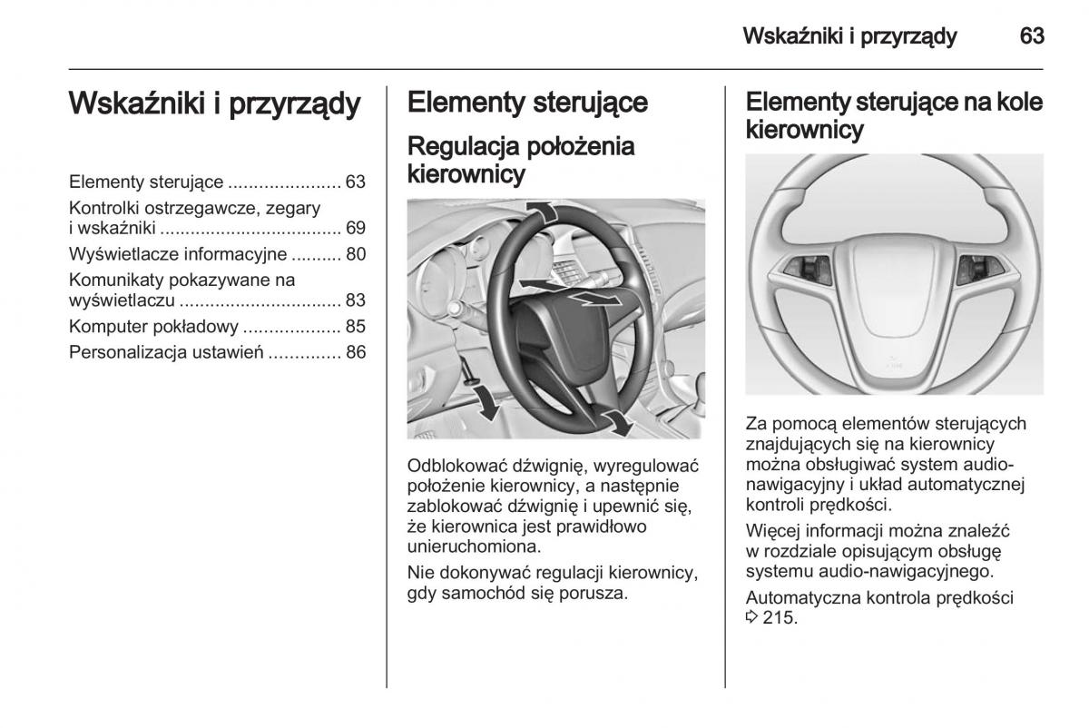 Chevrolet Cruze instrukcja obslugi / page 63