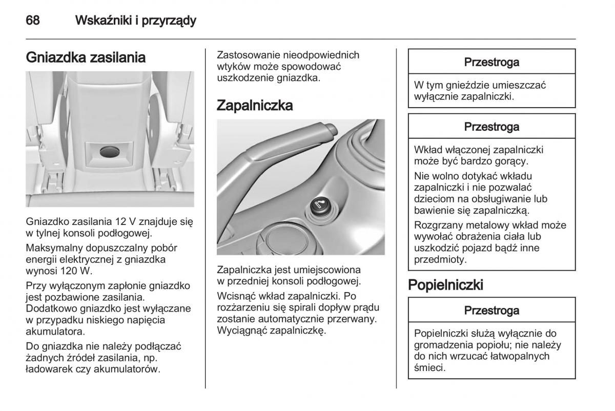 Chevrolet Cruze instrukcja obslugi / page 68