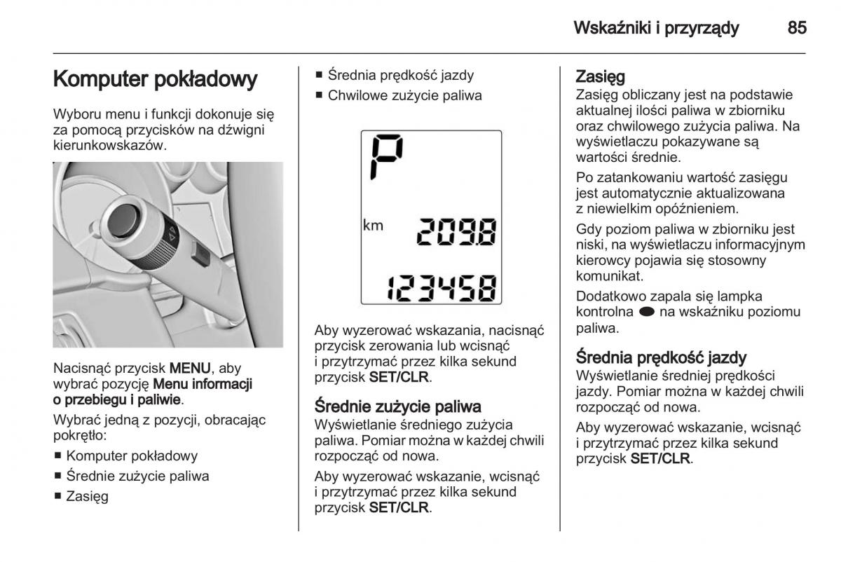 Chevrolet Cruze instrukcja obslugi / page 85