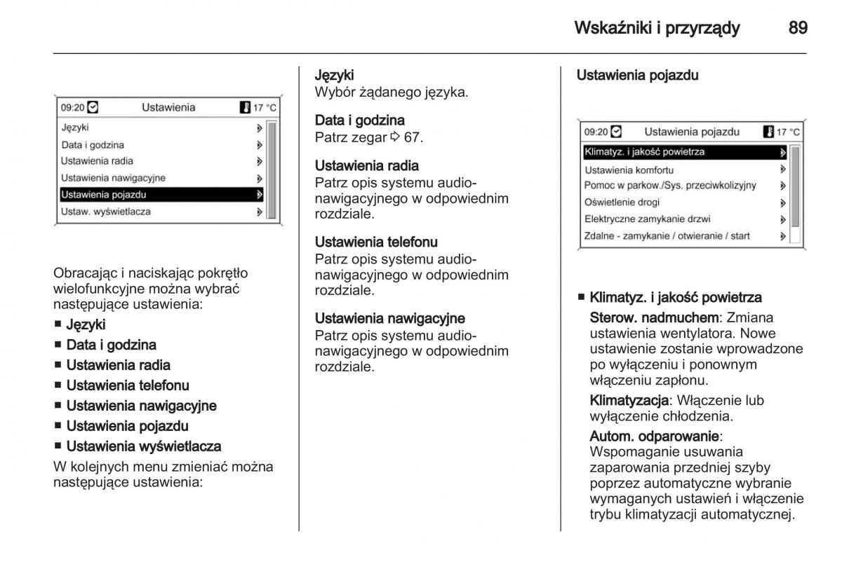 Chevrolet Cruze instrukcja obslugi / page 89