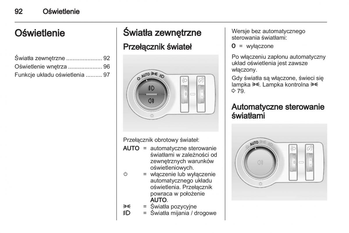 Chevrolet Cruze instrukcja obslugi / page 92