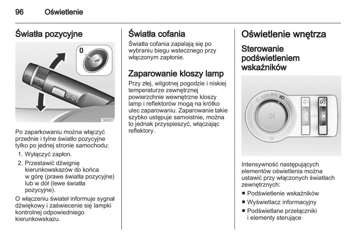 Chevrolet Cruze instrukcja obslugi / page 96