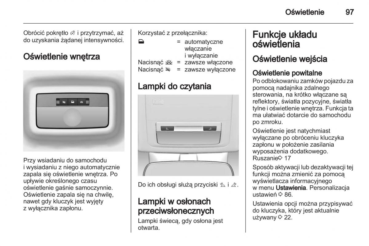 Chevrolet Cruze instrukcja obslugi / page 97