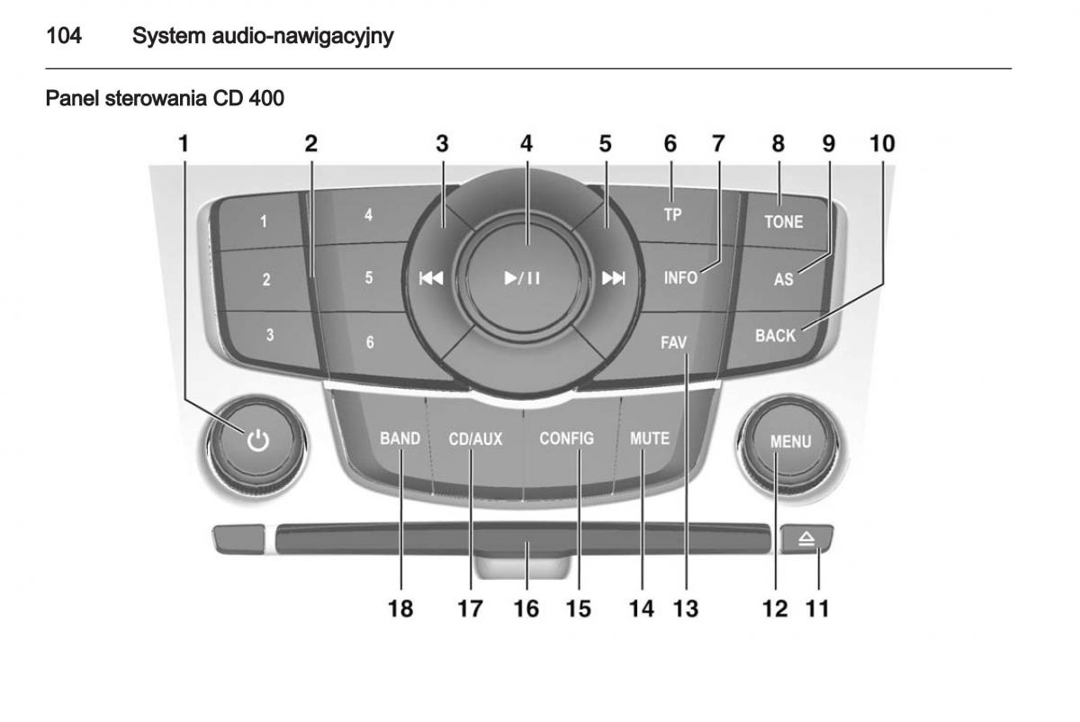 Chevrolet Cruze instrukcja obslugi / page 104