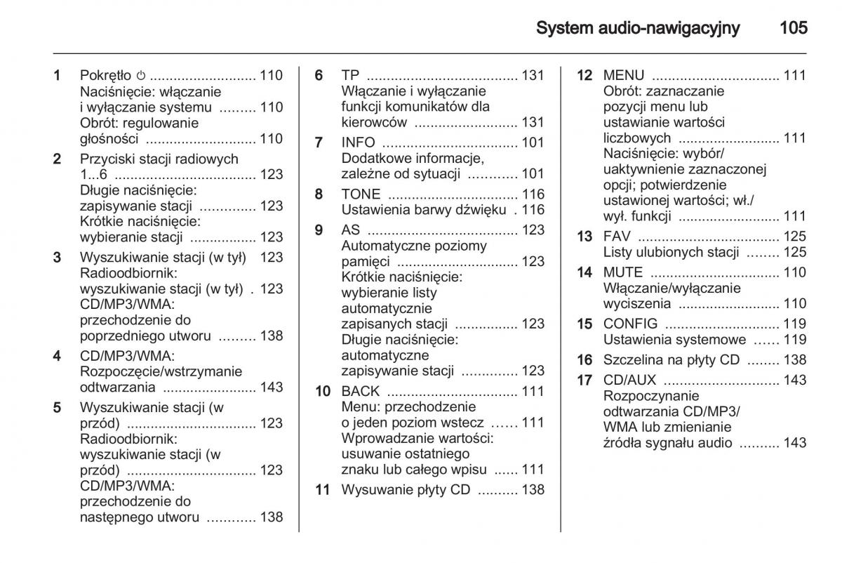 Chevrolet Cruze instrukcja obslugi / page 105