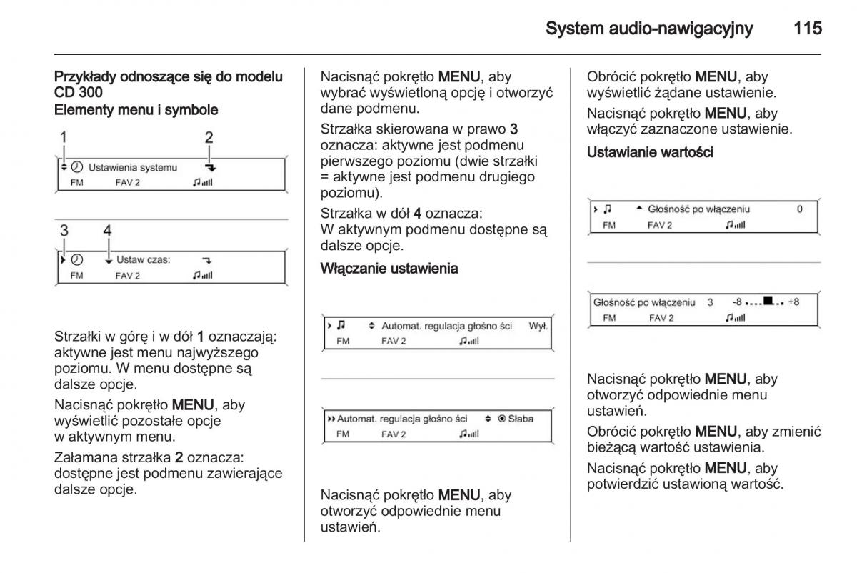 Chevrolet Cruze instrukcja obslugi / page 115