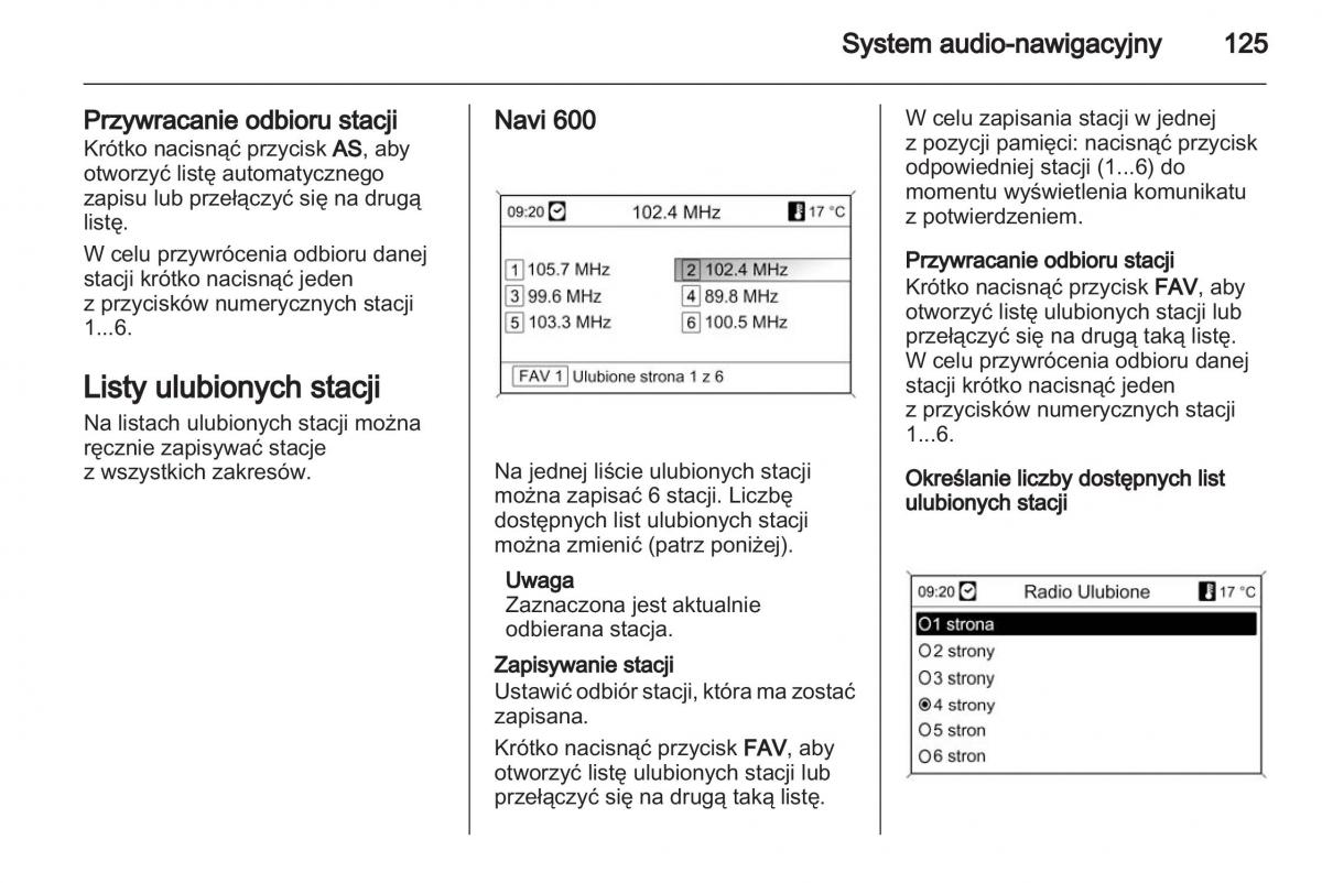 Chevrolet Cruze instrukcja obslugi / page 125