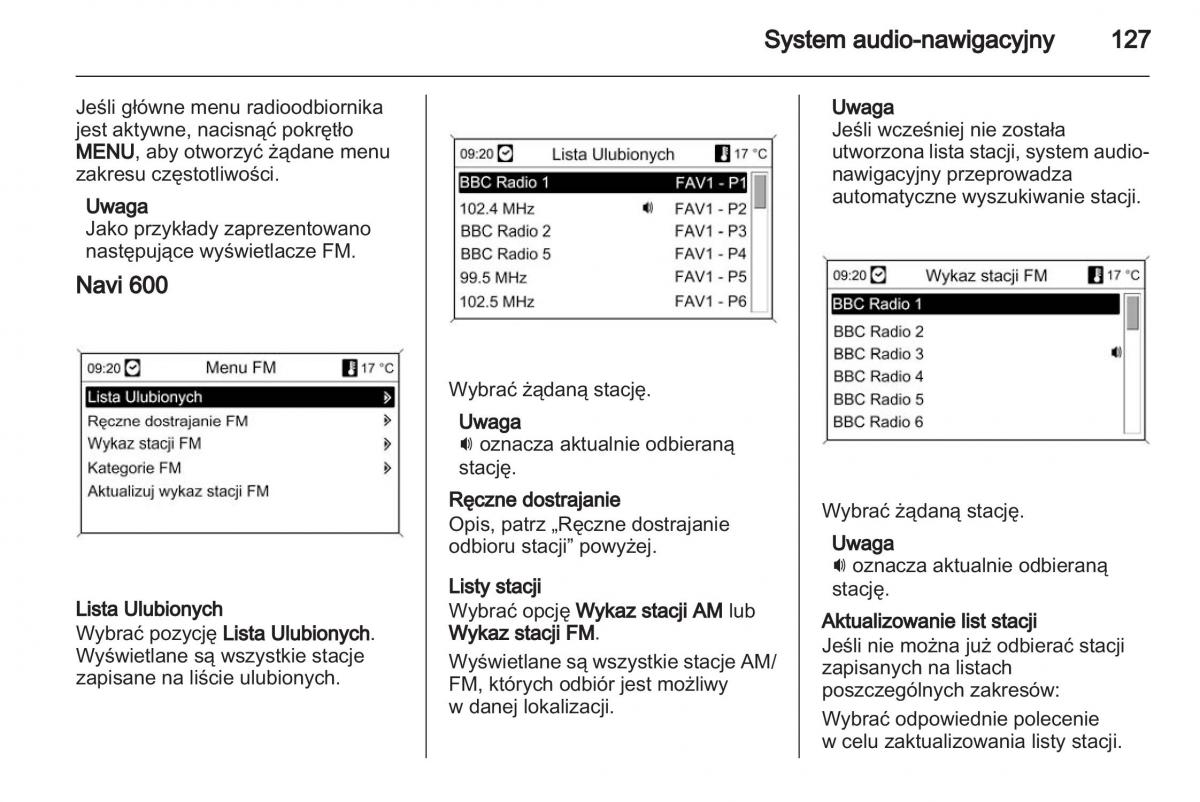 Chevrolet Cruze instrukcja obslugi / page 127