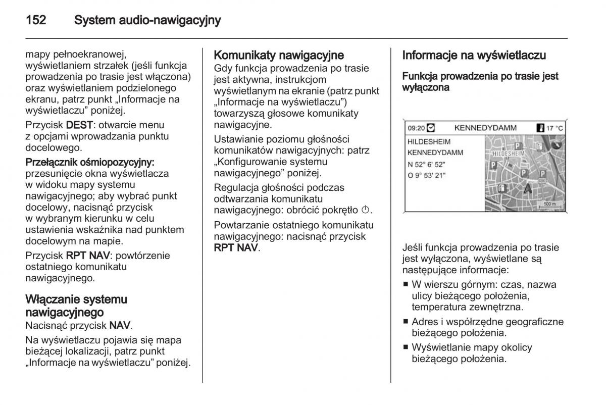 Chevrolet Cruze instrukcja obslugi / page 152