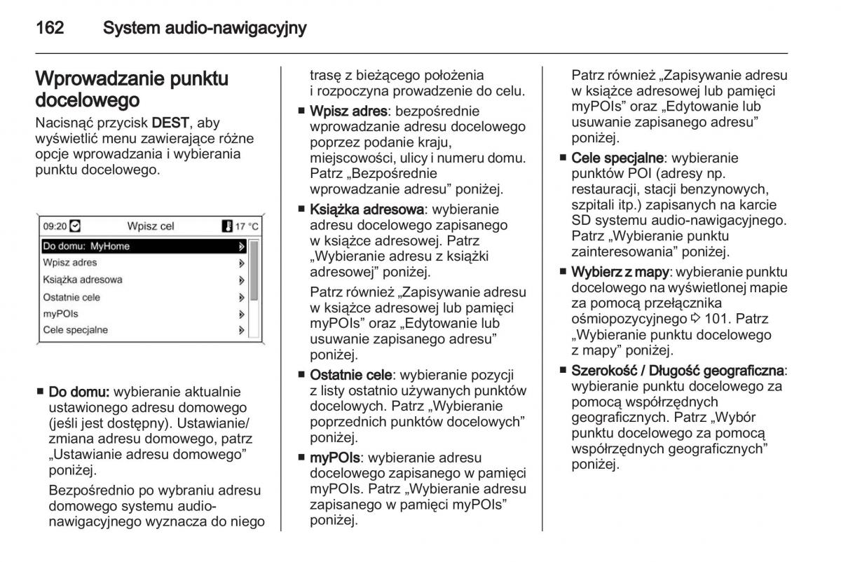 Chevrolet Cruze instrukcja obslugi / page 162