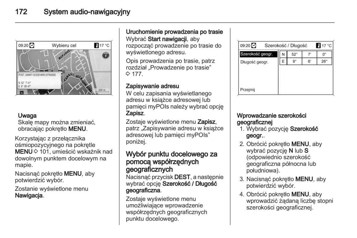 Chevrolet Cruze instrukcja obslugi / page 172