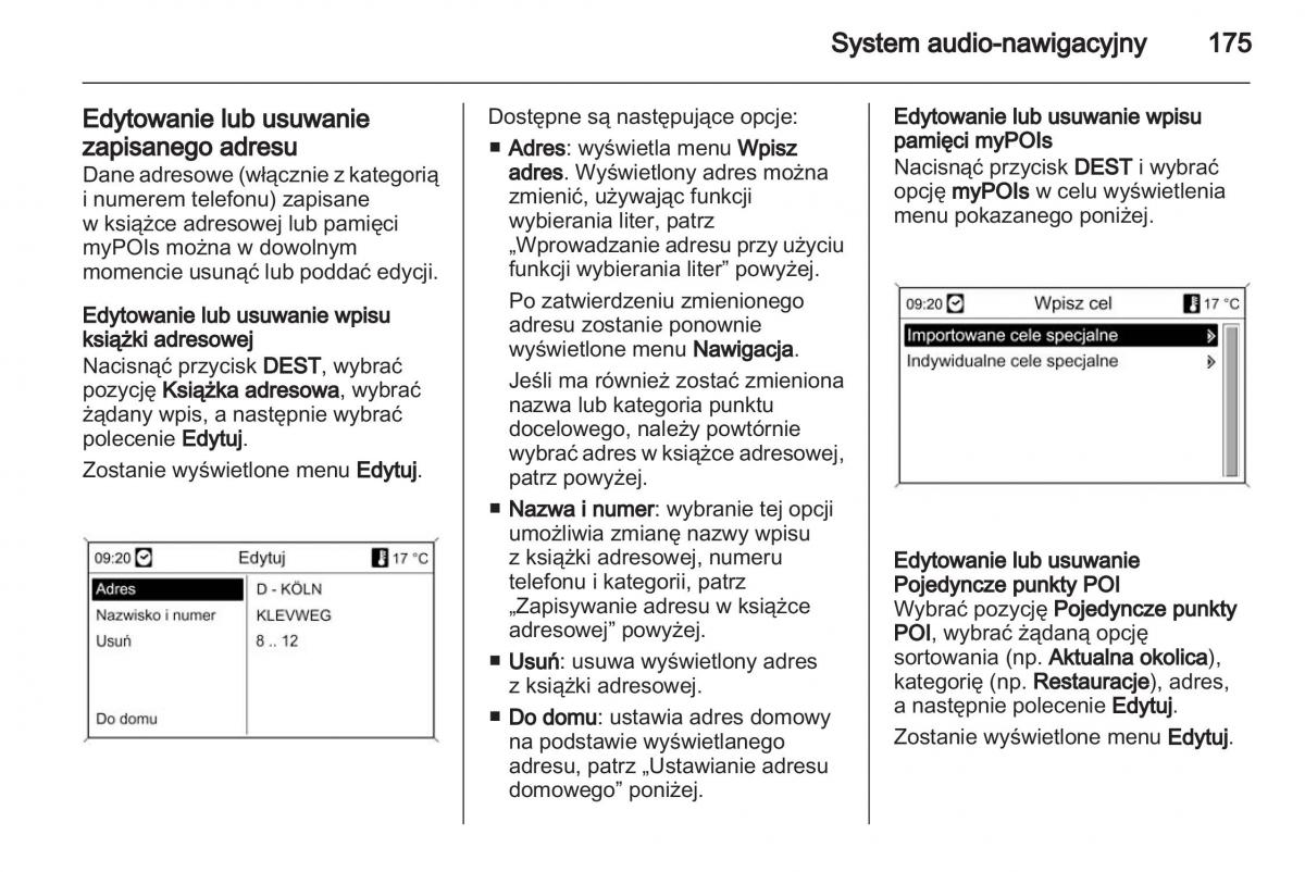 Chevrolet Cruze instrukcja obslugi / page 175